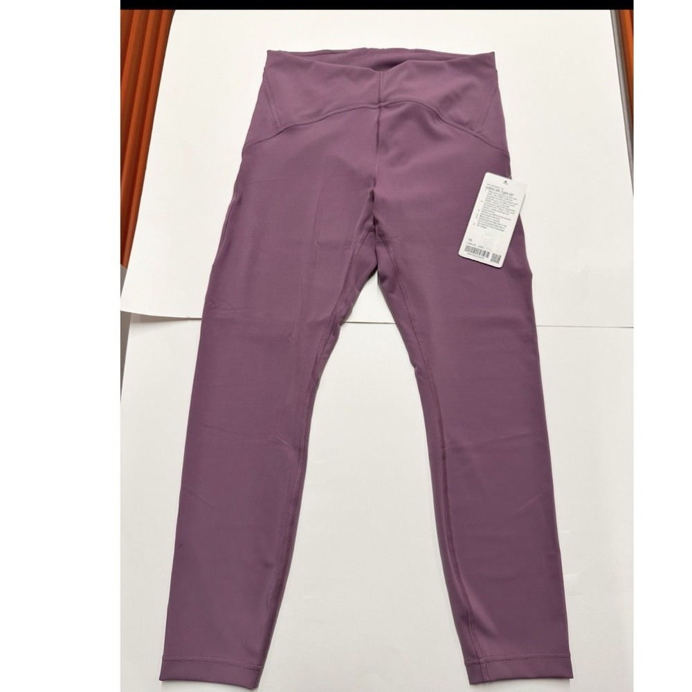 Lululemon Tights InStill High-Rise 25" SmoothCover Size 10 Vintage Plum VTPM